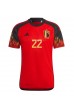 Belgia Charles De Ketelaere #22 Fotballdrakt Hjemme Klær VM 2022 Korte ermer